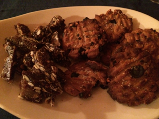 grainless peanut butter mace cookies with foraged bay nuts