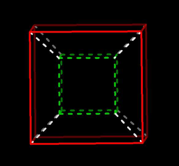 4-cube, initial position