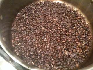 Ethiopian wet-process bonko at 2nd crack