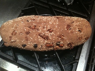 Cinnamon cardamom raisin walnut loaf