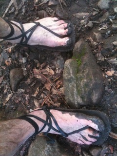 Philip in homemade huaraches