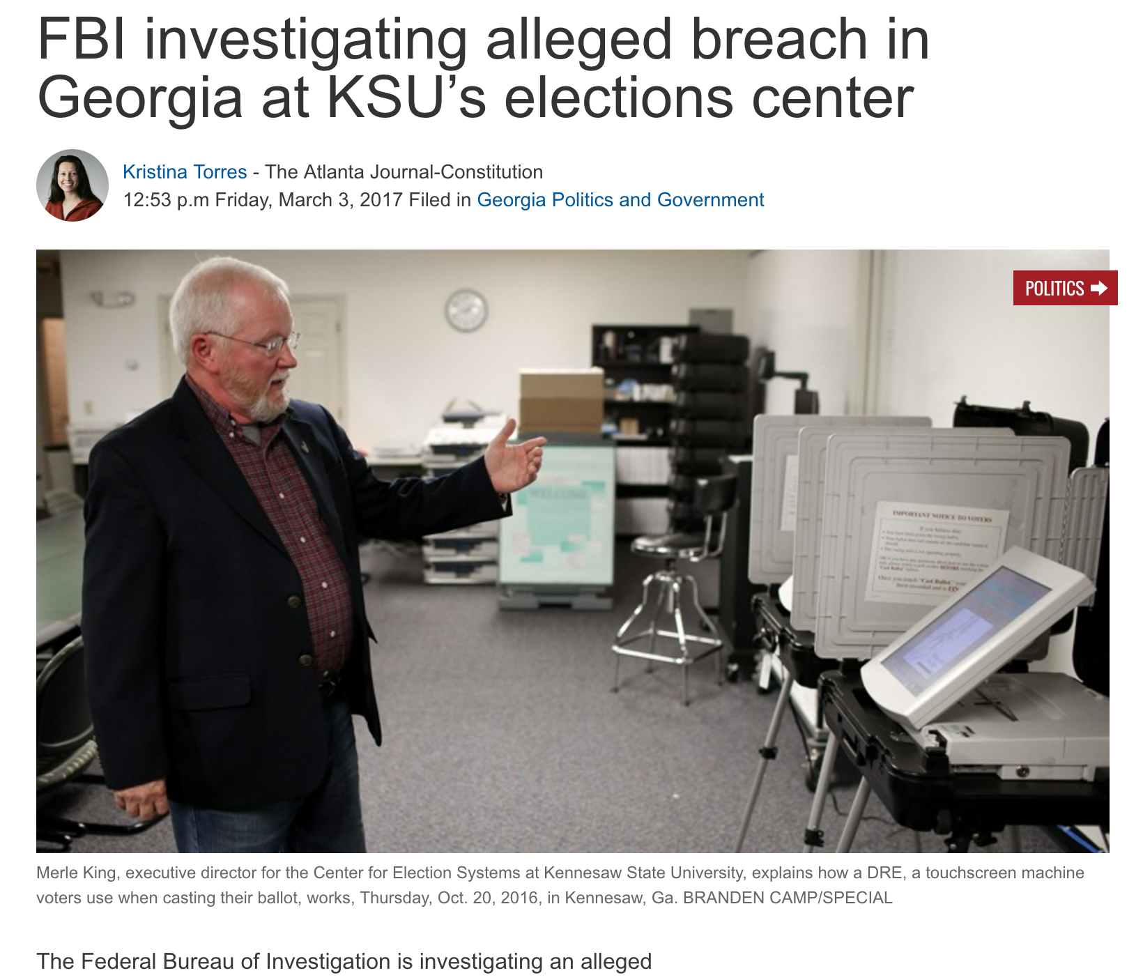 Kennesaw breach