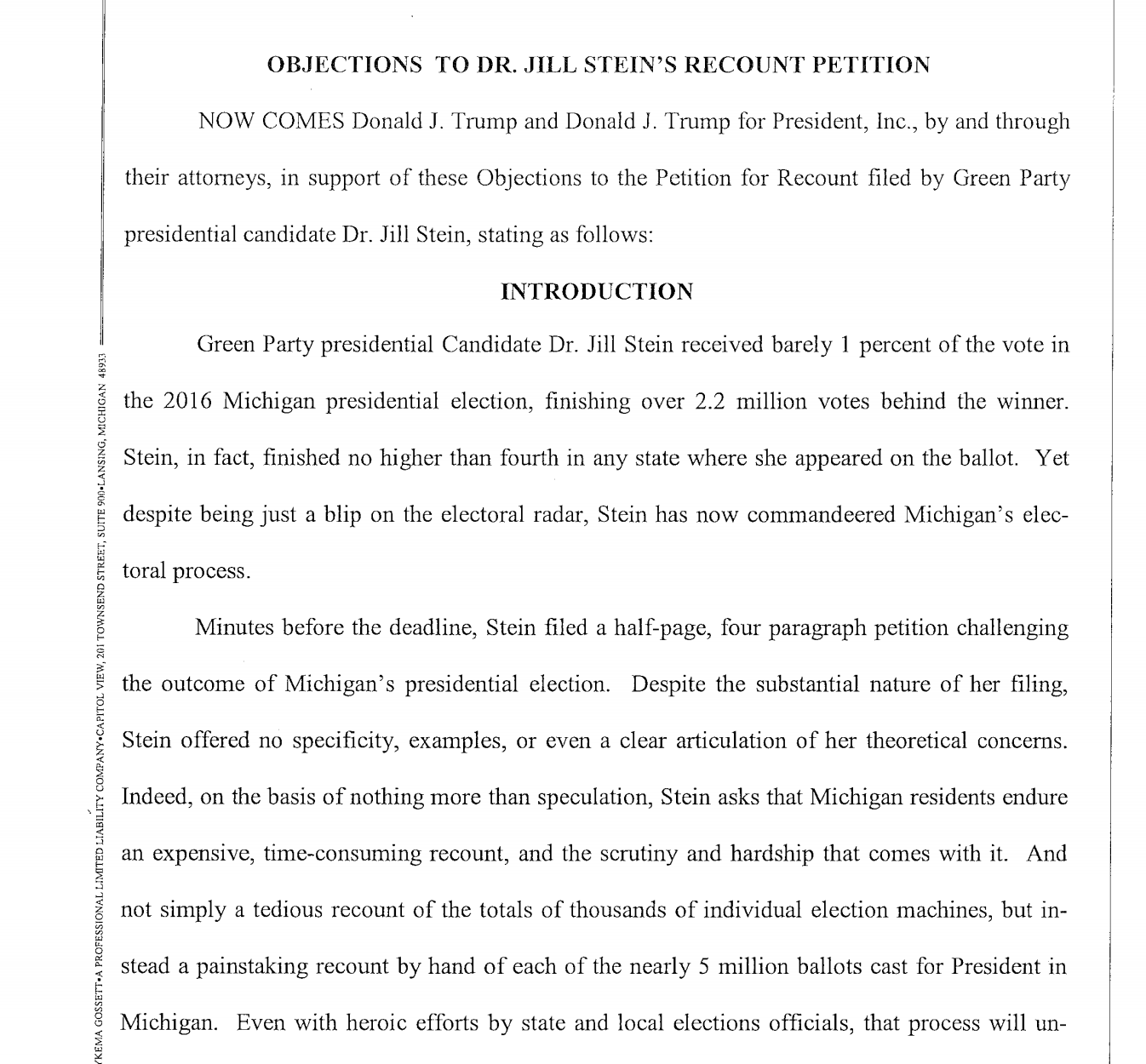Trump legal challenge