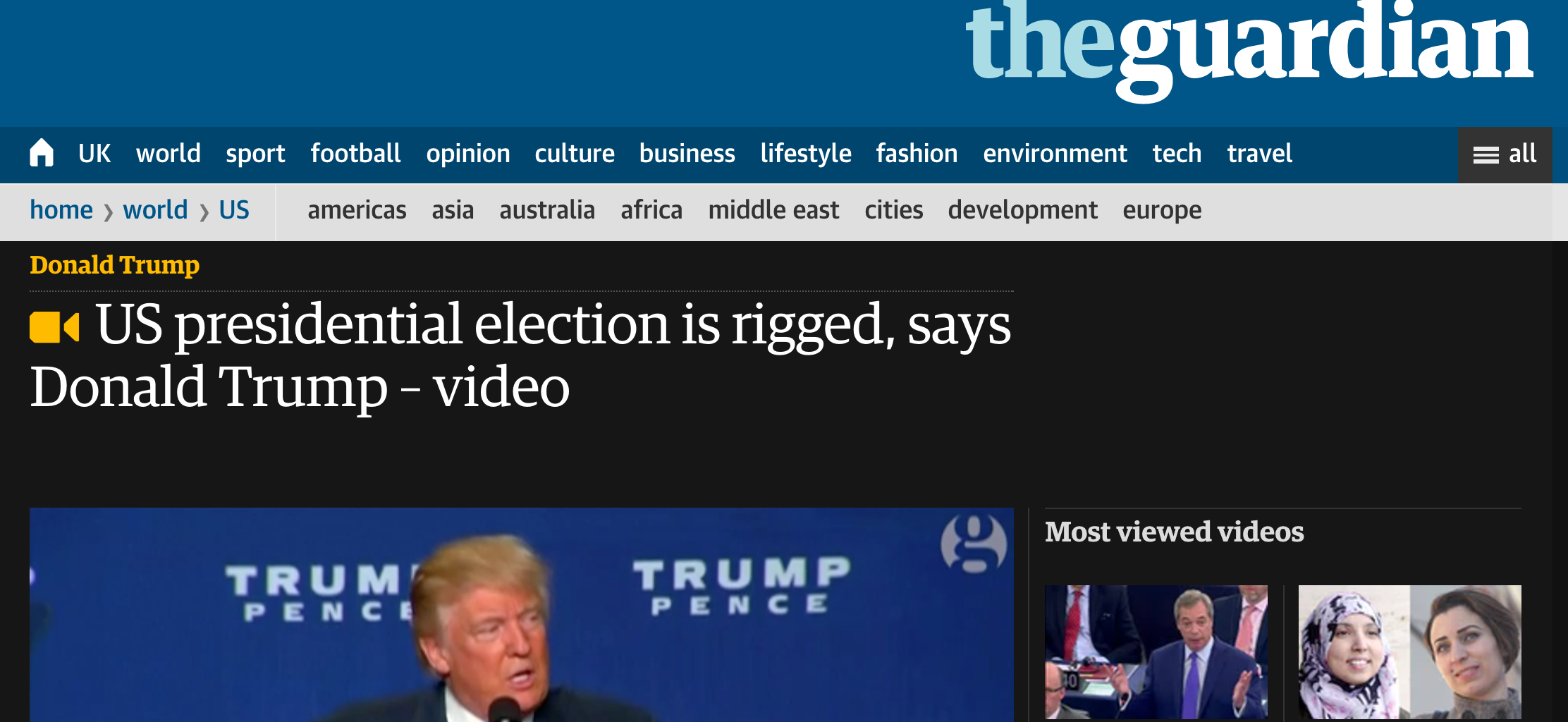 Trump election rigged