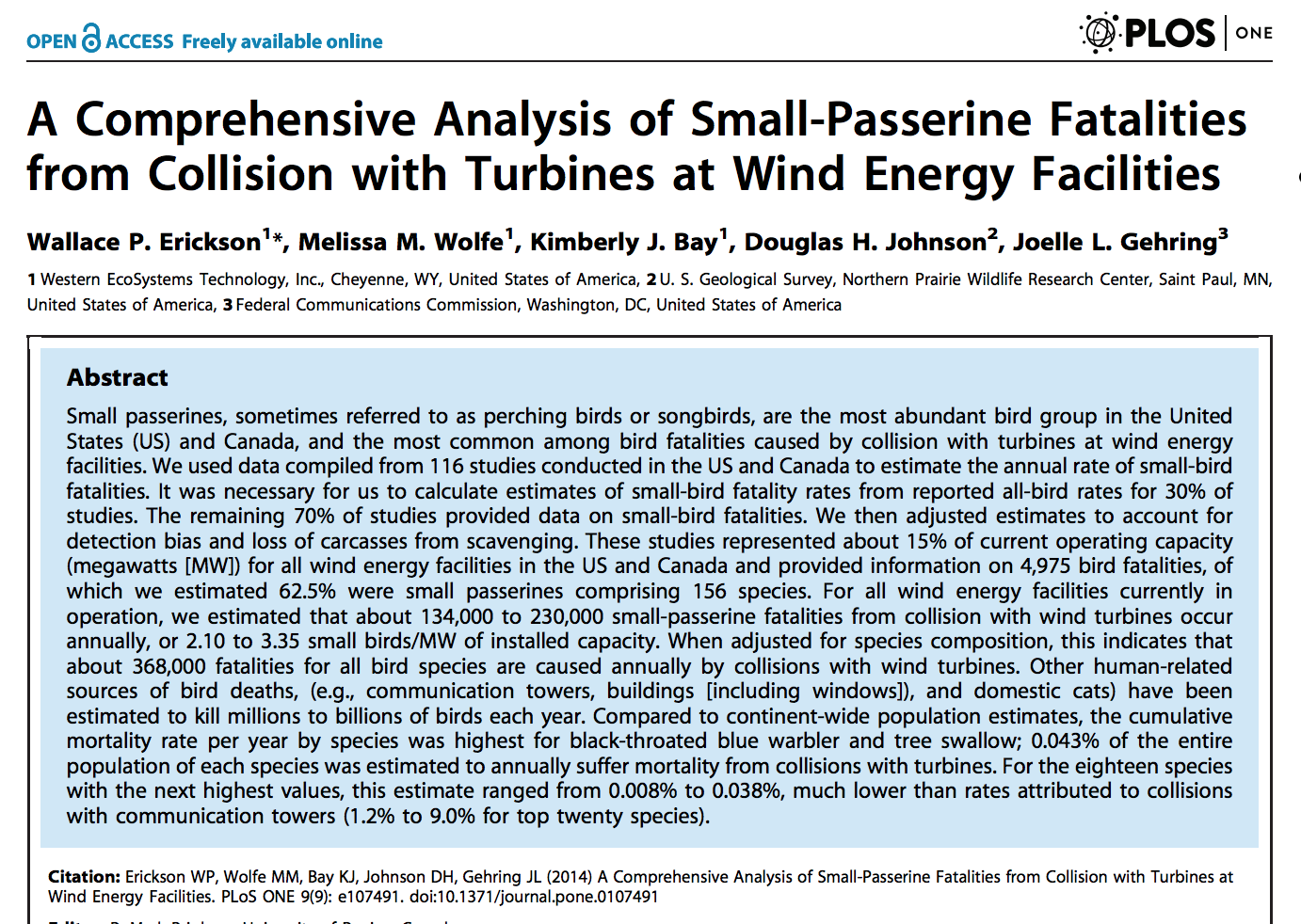 Erikson et al. 2014